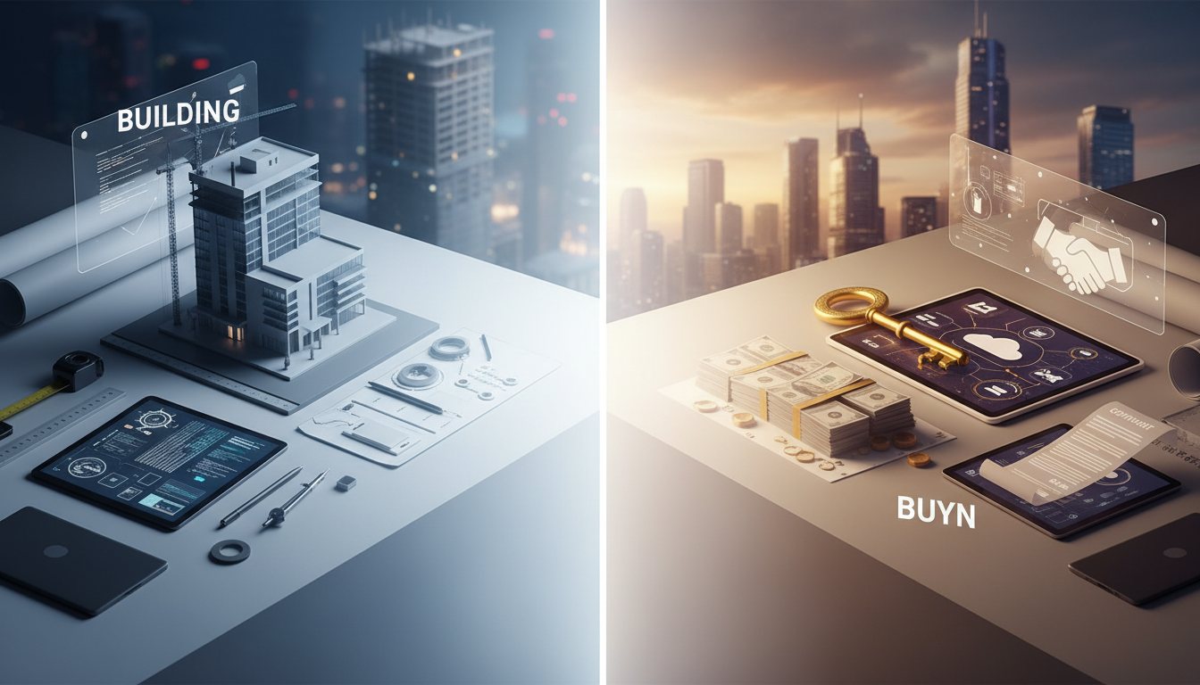 Building vs. Buying: The Make-or-Break Decision - Digital Agency | Amin Ferdowsi