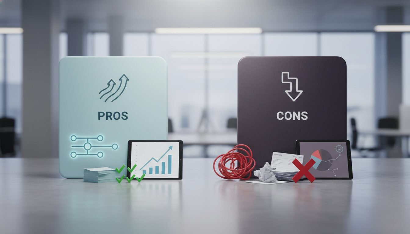 Pros and Cons - accounting workflow automation | Amin Ferdowsi