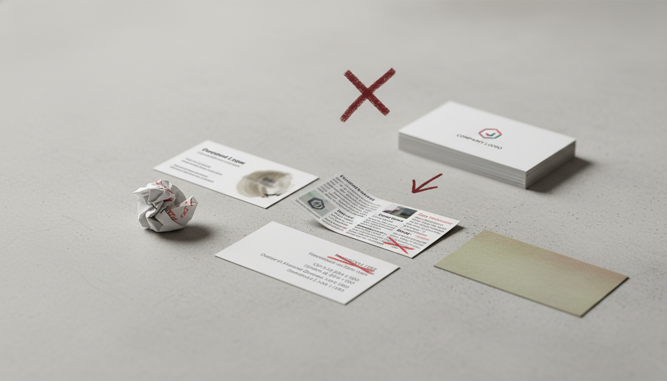 Common Mistakes That Kill Your ROI ,  business cards guide by Amin Ferdowsi