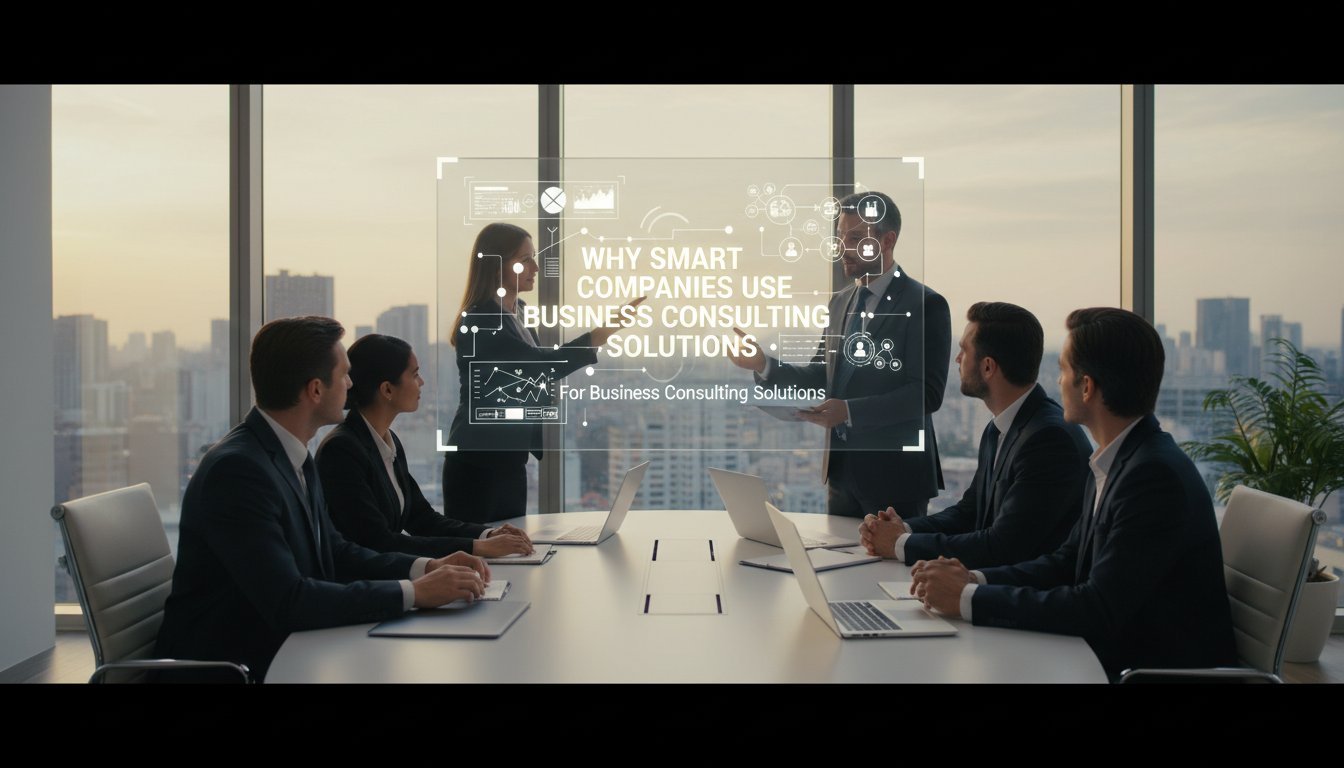 Why Smart Companies Use Business Consulting Solutions ,  business consulting solutions guide by Amin Ferdowsi