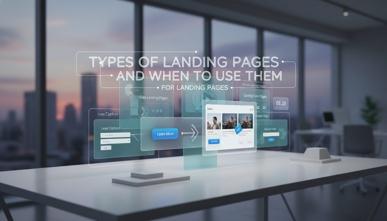 Types of Landing Pages and When to Use Them - Landing Pages | Amin Ferdowsi
