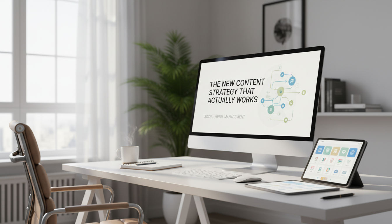 The New Content Strategy That Actually Works ,  social media management guide by Amin Ferdowsi