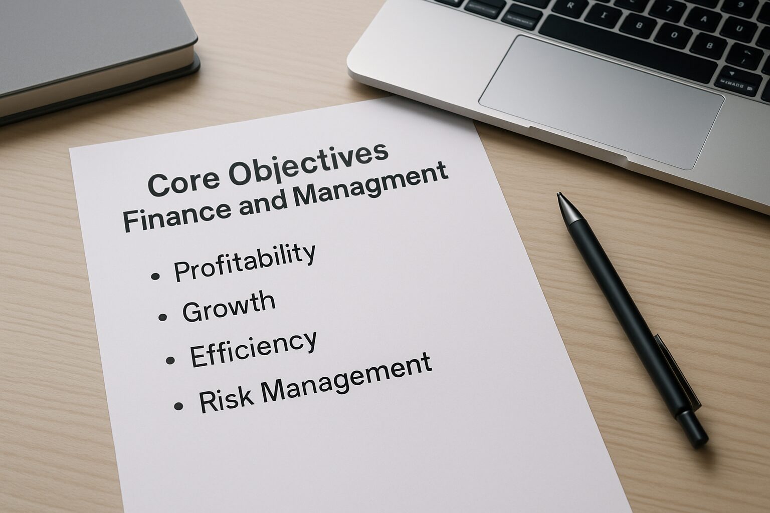 Core Objectives of Finance and Management - finance and management | Amin Ferdowsi